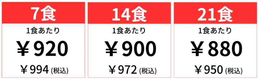 【新】エブリデイコース　6,955円 （税込・送料別）２