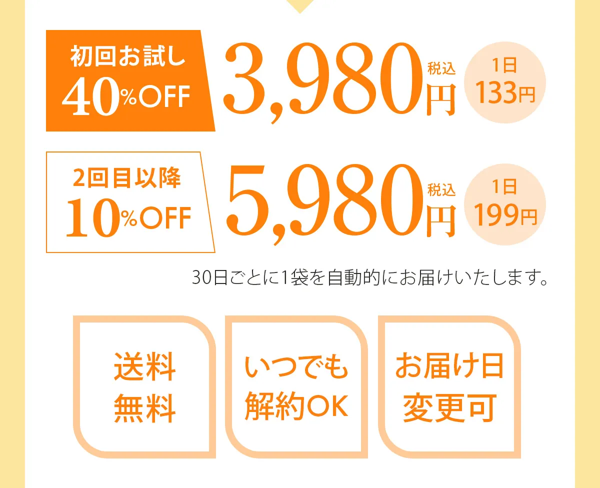 初回お試し40％OFF